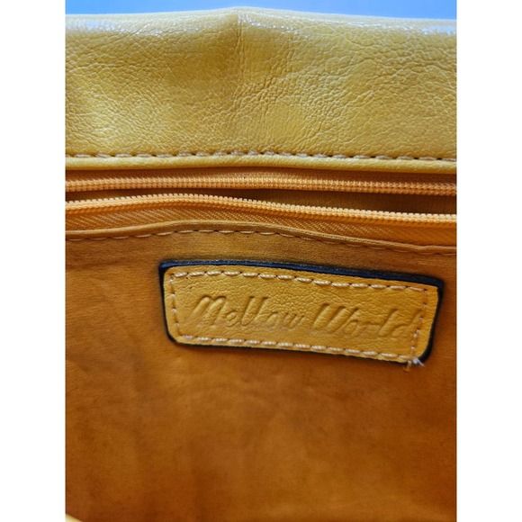 Mellow World Paola Yellow Quilted Turnlock Chain Handle Purse Bag‎ Handbag - Picture 7 of 12